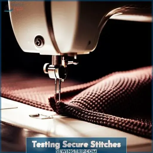 Testing Secure Stitches