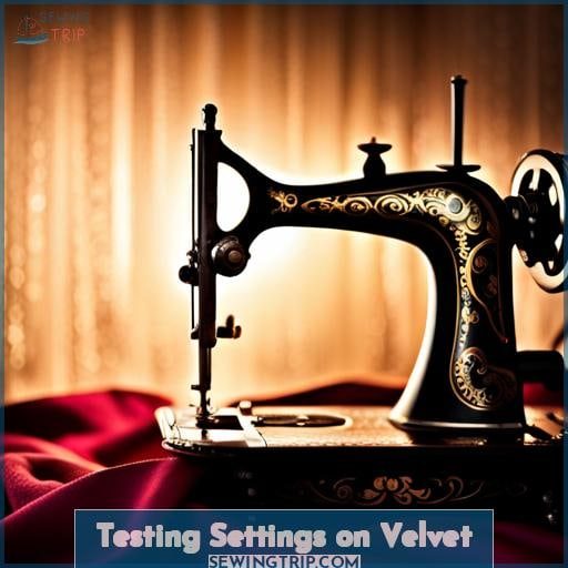 Testing Settings on Velvet