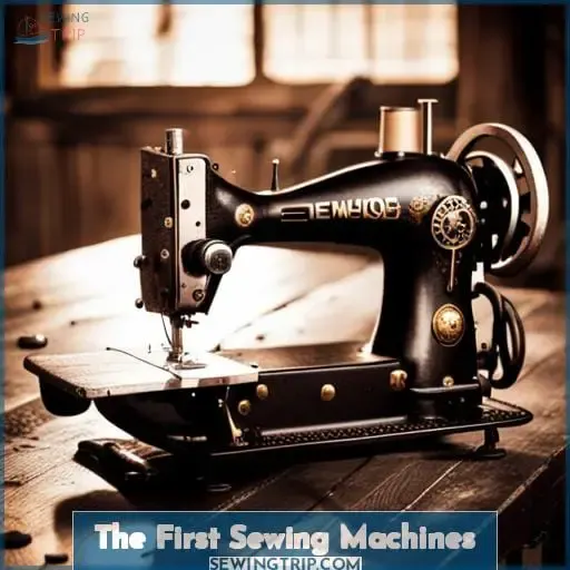 The First Sewing Machines
