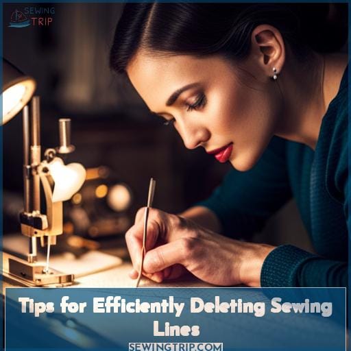 Tips for Efficiently Deleting Sewing Lines