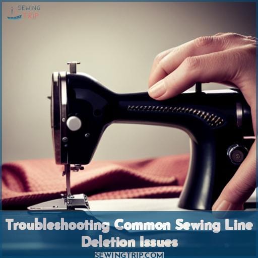 Troubleshooting Common Sewing Line Deletion Issues