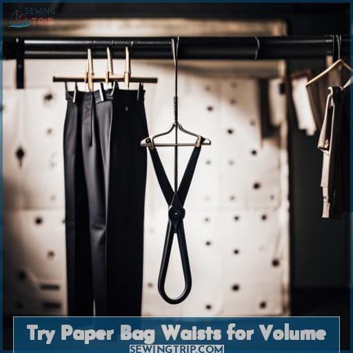 Try Paper Bag Waists for Volume