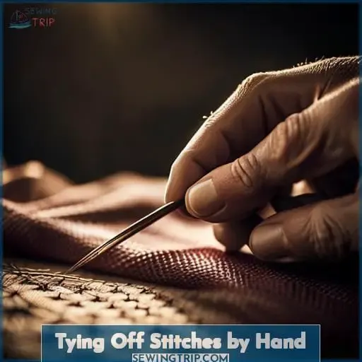 Tying Off Stitches by Hand