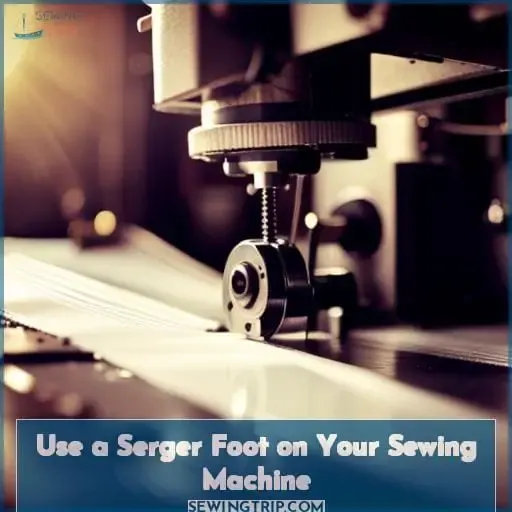 Use a Serger Foot on Your Sewing Machine