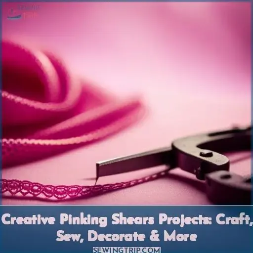 use pinking shears on project
