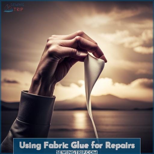 Using Fabric Glue for Repairs
