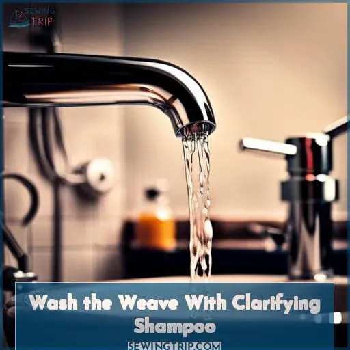 Wash the Weave With Clarifying Shampoo