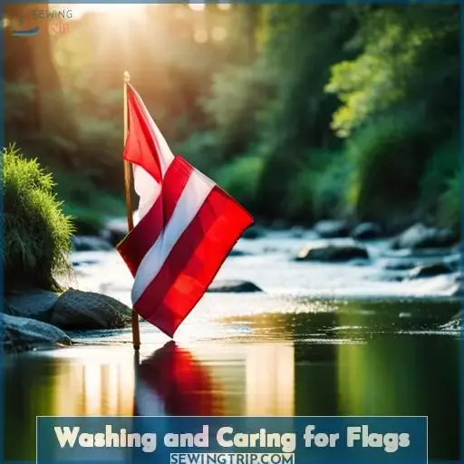 Washing and Caring for Flags