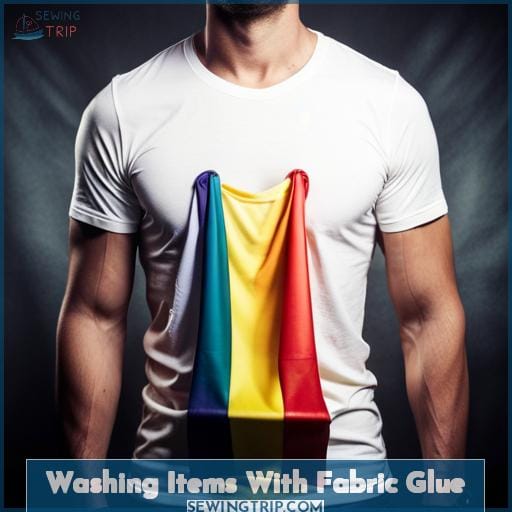 Washing Items With Fabric Glue