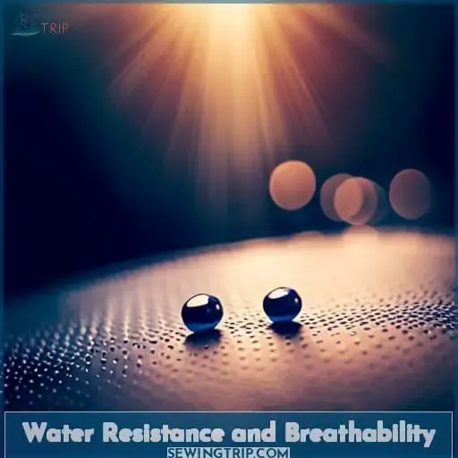 Water Resistance and Breathability