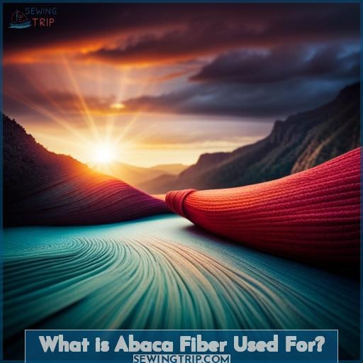 What is Abaca Fiber Used For