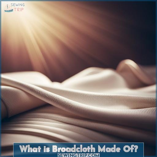 What is Broadcloth Made Of