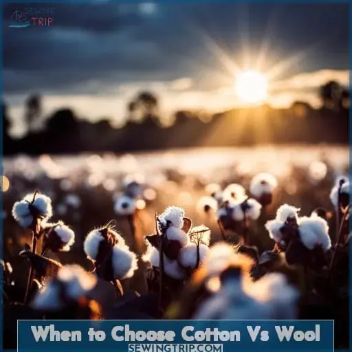 When to Choose Cotton Vs Wool