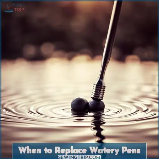When to Replace Watery Pens