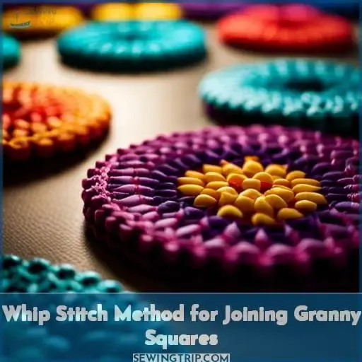 Whip Stitch Method for Joining Granny Squares