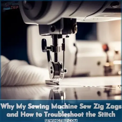 why my sewing machine sew zig zags