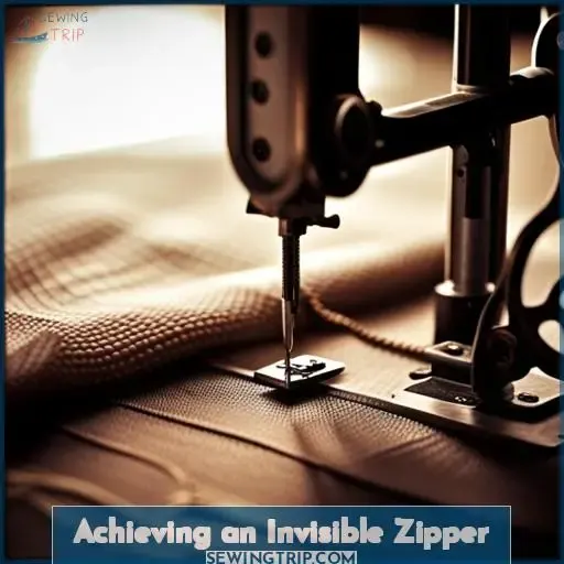 Achieving an Invisible Zipper