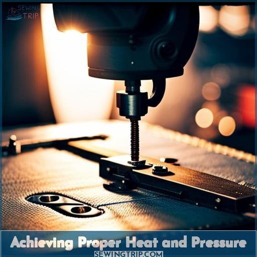 Achieving Proper Heat and Pressure Achieving Proper Heat and Pressure