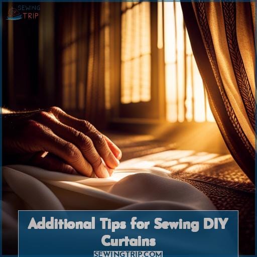 Additional Tips for Sewing DIY Curtains
