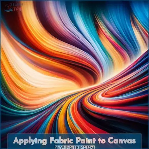 Applying Fabric Paint to Canvas