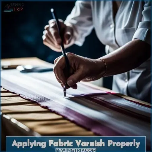 Applying Fabric Varnish Properly