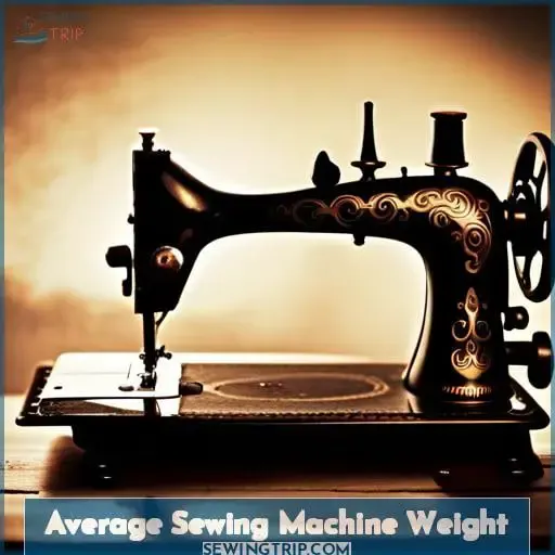 Average Sewing Machine Weight