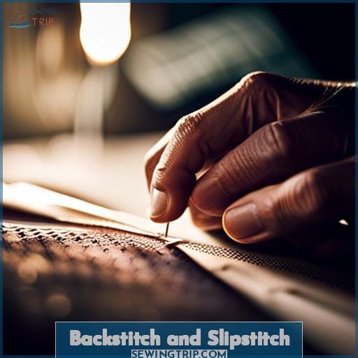 Backstitch and Slipstitch Backstitch and Slipstitch