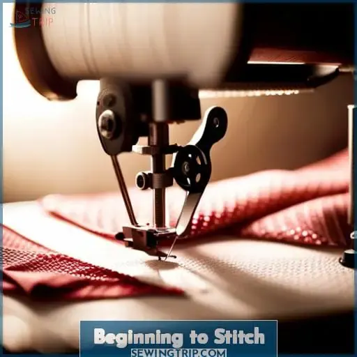 Beginning to Stitch