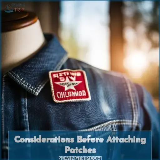 Considerations Before Attaching Patches