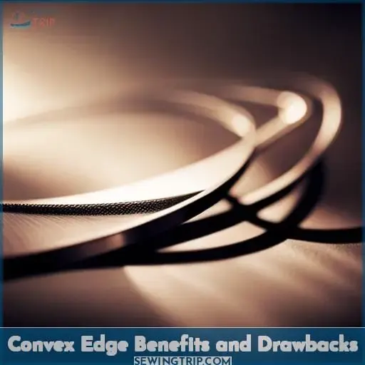 Convex Edge Benefits and Drawbacks
