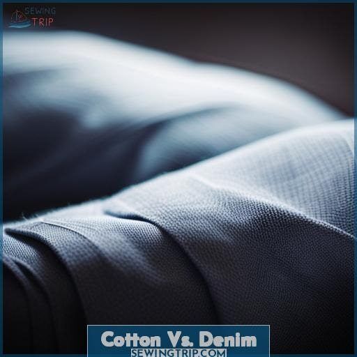Cotton Vs. Denim Cotton Vs. Denim