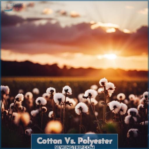 Cotton Vs. Polyester Cotton Vs. Polyester