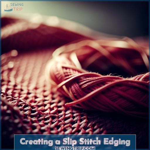 Creating a Slip Stitch Edging