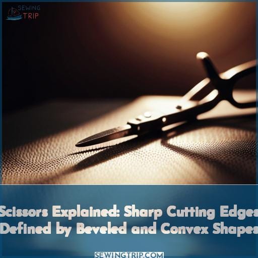 Scissors Explained Sharp Cutting Edges Defined By Beveled and Convex