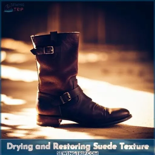 Drying and Restoring Suede Texture