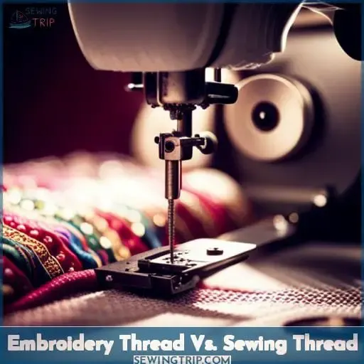 Embroidery Thread Vs. Sewing Thread