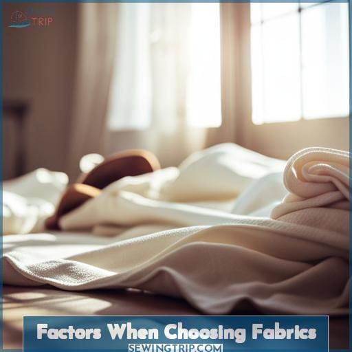 Factors When Choosing Fabrics Factors When Choosing Fabrics