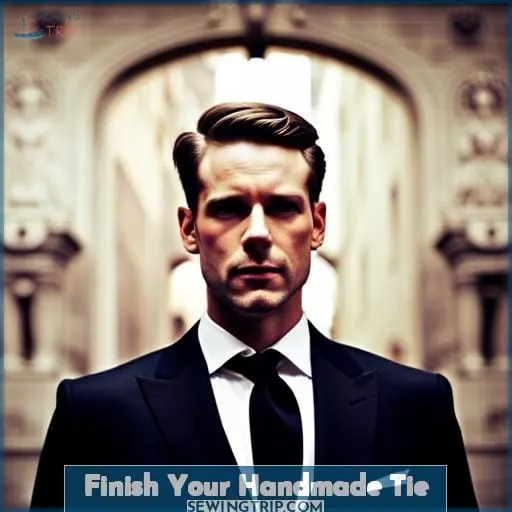 Finish Your Handmade Tie
