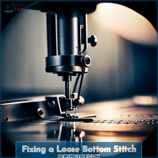 Fixing a Loose Bottom Stitch