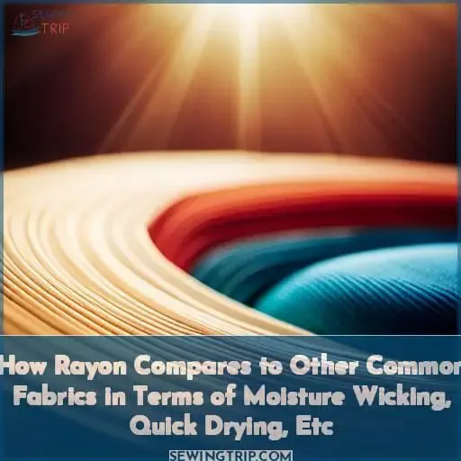 How Rayon Compares to Other Common Fabrics in Terms of Moisture Wicking, Quick Drying, Etc