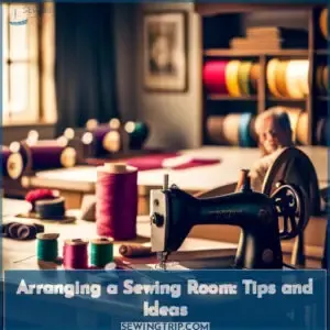 how to arrange a sewing room