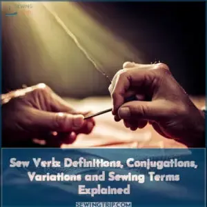 how to bend the verb sew