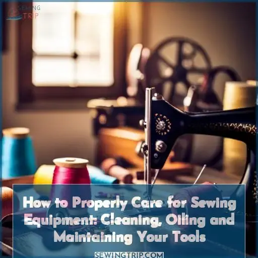how to care for sewing equipment