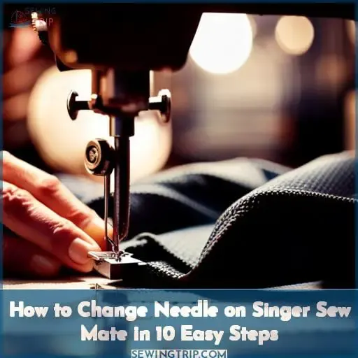 how to change needle on singer sew mate