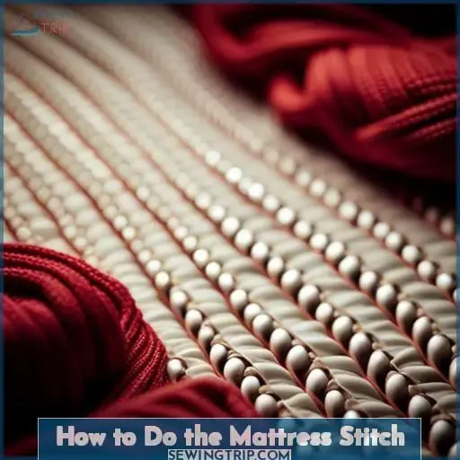 How to Do the Mattress Stitch