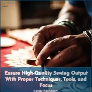 how to ensure quality output in sewing