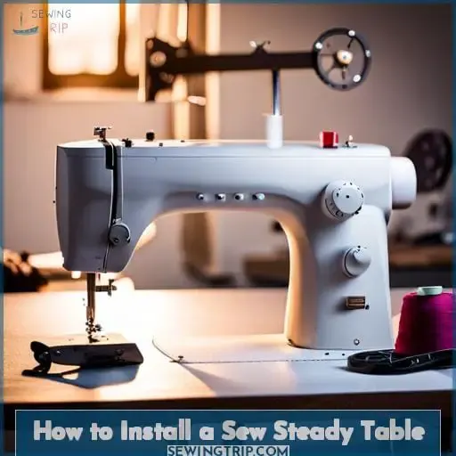 How to Install a Sew Steady Table
