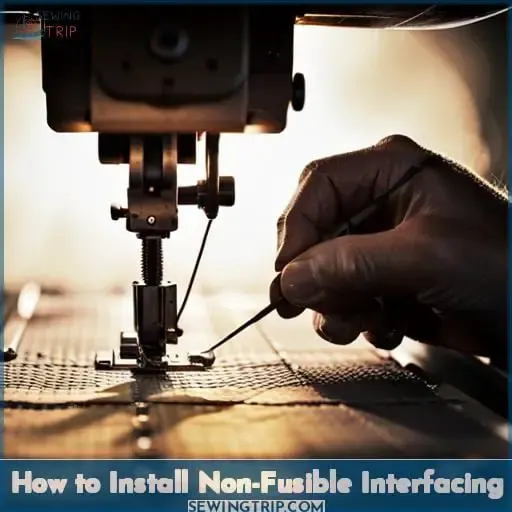 How to Install Non-Fusible Interfacing