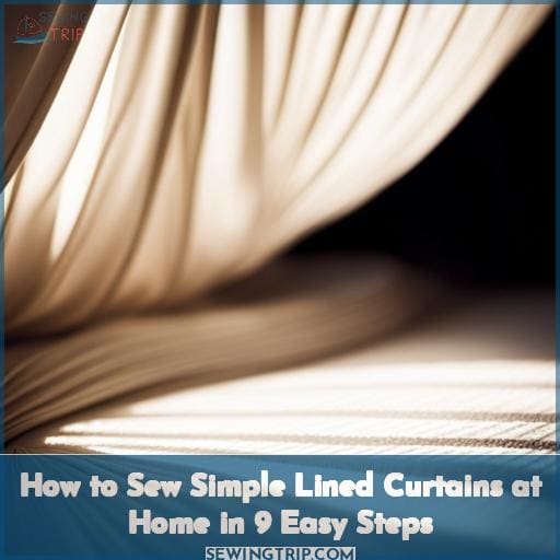 How to Sew Simple Lined Curtains at Home in 9 Easy Steps