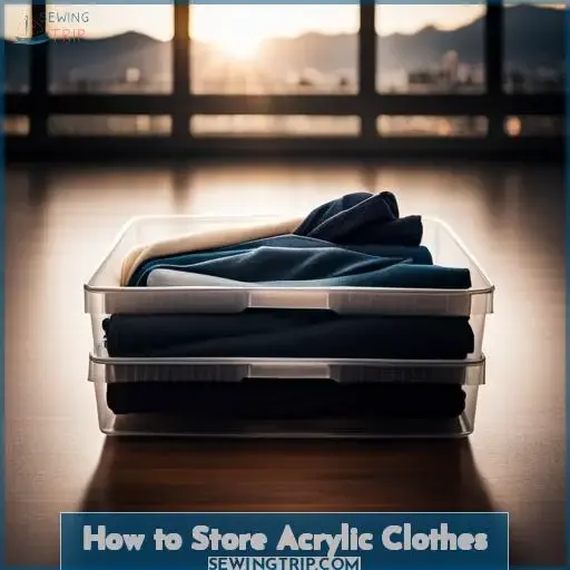 How to Store Acrylic Clothes